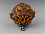 Prayer Bead with the Crucifixion and the Sorrows of the Virgin, Boxwood, Netherlandish
