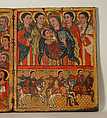 Diptych with the Kiss of St. John, Tempera on wood, Ethiopian (Ethiopia)