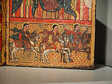 Diptych with the Kiss of St. John, Tempera on wood, Ethiopian (Ethiopia)