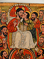 Diptych with the Kiss of St. John, Tempera on wood, Ethiopian (Ethiopia)