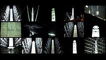 Theo Eshetu Video Install- The Return of the Axum Obelisk, Theo Eshetu (b. 1958, London), Fifteen-channel digital video installation, color, sound, 21 min., 43 sec.