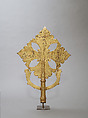 Cross with Santa Maria Maggiore Icon, Brass, Ethiopian (Ethiopia)