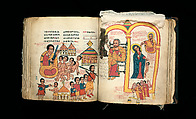 Täʾammərä Maryam (Miracles of Mary), Parchment, ink, tempera, wood, leather, cotton, and string, Ethiopian (Ethiopia)