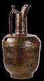 Ewer, Copper-alloy sheet; incised; traces of gilding, Armenian