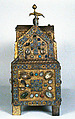Chasse of Ambazac, Gilded copper, champlevé enamel, rock crystal, semiprecious stones, faience, and glass, French