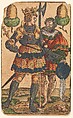 Suit of Acorns, from The Playing Cards of Peter Flötner, Peter Flötner (German, Thurgau 1485–1546 Nuremberg), Woodcut on paper with watercolor, opaque paint, and gold; the d’Este arms are hand drawn in pen and ink on the 2 of every suit, German