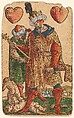 Suit of Hearts, from The Playing Cards of Peter Flötner, Peter Flötner (German, Thurgau 1485–1546 Nuremberg), Woodcut on paper with watercolor, opaque paint, and gold; the d’Este arms are hand drawn in pen and ink on the 2 of every suit, German