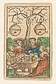 Suit of Bells, from The Playing Cards of Hans Schäufelein, Hans Schäufelein (German, Nuremberg ca. 1480–ca. 1540 Nördlingen), Woodcut on paper colored with stencil, German