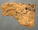 Plaque of a Young Man, Bone, Egyptian