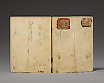 Diptych, Elephant ivory with metal mounts, French