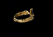 Onyx Ring, from the Colmar Treasure, Gold and onyx