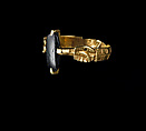 Onyx Ring, from the Colmar Treasure, Gold and onyx