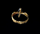 Onyx Ring, from the Colmar Treasure, Gold and onyx