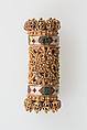 Elements from a Necklace, Gold, cloisonnè enamel, Spanish