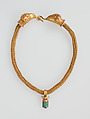 Gold Necklace with Amphora (Vase) Pendant, Gold, Byzantine