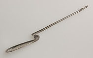 Silver Spoon, Silver, niello, traces of gilding, Byzantine