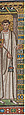 Emperor Justinian and Members of His Court, Glass and stone Tesserae, Byzantine