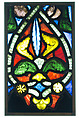 Foliate Border Section, Pot-metal glass, vitreous paint, and lead, French