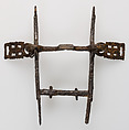 Horse Bit, Iron inlaid with copper alloy, gold, and silver, Visigothic or Byzantine