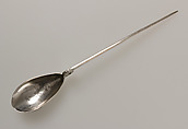 Spoon with Christian Inscription, Silver, Byzantine