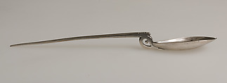 Spoon with Christian Inscription, Silver, Byzantine