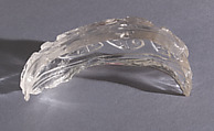 Fragment of a Rock Crystal Bowl, Rock crystal, North African (Carthage)
