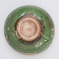 Bowl with Face, Earthenware, glazed and sgraffito, Byzantine