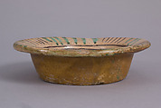 Bowl with Bird, Earthenware, tin-glazed, Central Italian