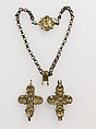Pendant Cross Reliquary, Silver and gilded silver, Byzantine or early Russian (?)