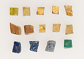 Mosaic Tesserae, Glass, gold leaf, Byzantine
