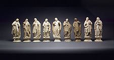Saint Andrew, Alabaster, with traces of polychromy, North French or South Netherlandish