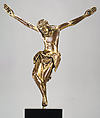 Crucified Christ, Copper alloy, gilt, Italian