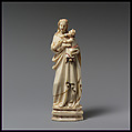 Virgin and Child, Ivory, polychromy, gilding, Italian