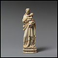 Virgin and Child, Elephant ivory, polychromy, gilding, Italian