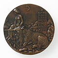 Medal of Cecilia Gonzaga, Pisanello (Antonio Pisano) (Italian, Pisa or Verona by 1395–1455), Copper alloy, Italian (Mantua)