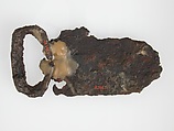 Belt Buckle Loop, Iron, silver inlay, Frankish
