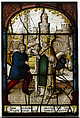 Glass Panel of Saint Nicholas, Jacob Cornelisz van Oostsanen  Netherlandish, Pot-metal glass and vitreous paint, Netherlandish