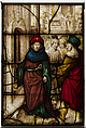 Glass Panel with Profanation of Jerusalem and the Sacred Rites of The Temple, Stained glass, German or South Netherlandish
