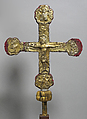 Processional Cross, Silver-gilt, wood, Spanish