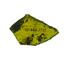 Glass Fragment, Pot-metal glass, French
