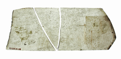 Glass Fragment, Colorless glass, French