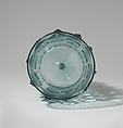 Beaker (Krautstrunk), Free-blown glass with applied decoration, German