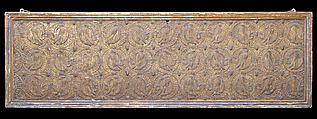 Cassone Front, Wood, gilt stucco, Italian