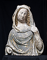 Bust of a Women, Stone, with paint and gilt, German