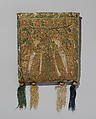 Pouch (Forel), Silk and metal thread on canvas., French