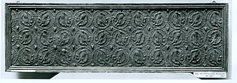 Cassone Front, Poplar, gesso, gilding, and paint, Italian