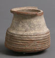 Pot, Earthenware, slip decoration, Coptic