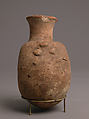 Vase, Earthenware, slip decoration, Coptic