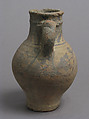 Jug with Grapevines, Earthenware, slip, oxide pigment, Coptic