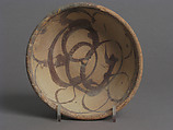 Bowl, Earthenware, slip decoration, Coptic